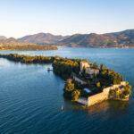 Borghese Island on Garda Lake, Brescia province, Lombardy, Italy